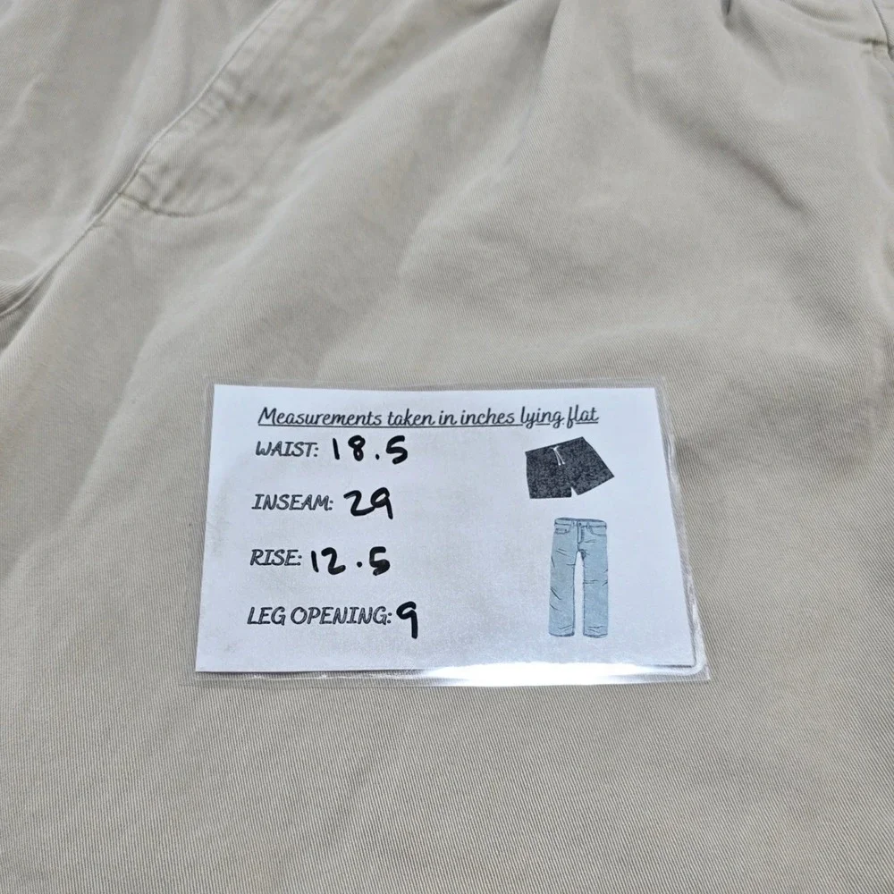 Polo‎ Ralph Lauren Andrew Pant 38x30 Cotton Pleated Chino Classic Khaki Vintage